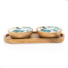 Candlelight Home Bowls Set of 2 Small Mango Wood Dipping Bowls - Siam Guava 4PK