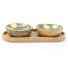 Candlelight Home Bowls Set of 2 Small Mango Wood Dipping Bowls - Sicilian Orchard 4PK