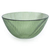Candlelight Home Bowls Set of 3 Ridged Glass Bowls - Olive 1PK