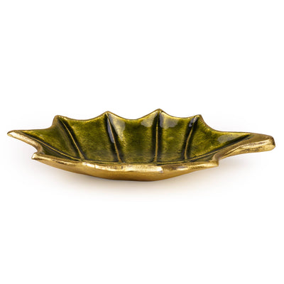 Candlelight Home Bowls Small Leaf Bowl – Green Fig & Pomegranate 6pk