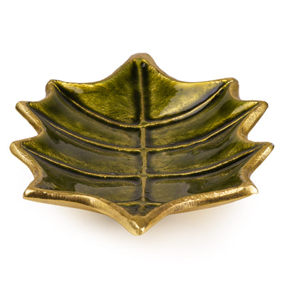 Candlelight Home Bowls Small Leaf Bowl – Green Fig & Pomegranate 6pk