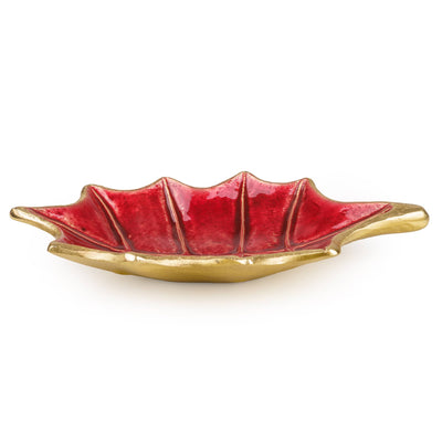 Candlelight Home Bowls Small Leaf Bowl – Red Fig & Pomegranate 6pk