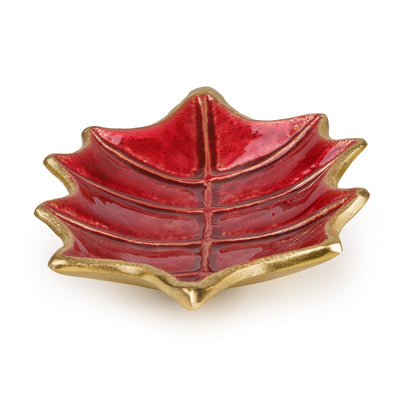 Candlelight Home Bowls Small Leaf Bowl – Red Fig & Pomegranate 6pk