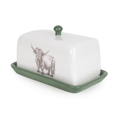 Candlelight Home Butter Dishes Butter Dish - Highland Cow 2pk