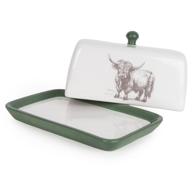 Candlelight Home Butter Dishes Butter Dish - Highland Cow 2pk