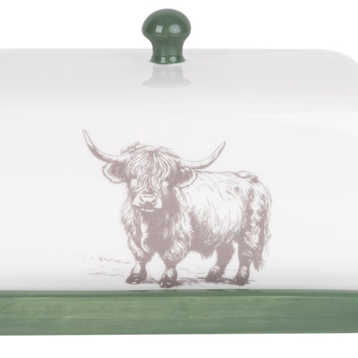 Candlelight Home Butter Dishes Butter Dish - Highland Cow 2pk