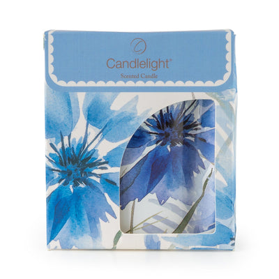 Candlelight Home candle Candle - Blue Flowers 8pk