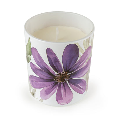 Candlelight Home candle Candle - Purple Flowers 8pk
