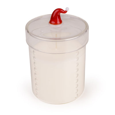 Candlelight Home candle Candle with Christmas Santa Hat Knob – Ho Ho Ho 6pk