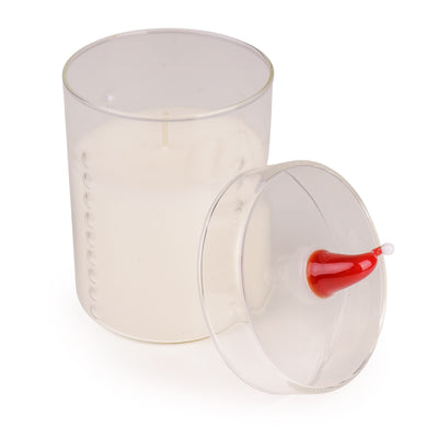 Candlelight Home candle Candle with Christmas Santa Hat Knob – Ho Ho Ho 6pk