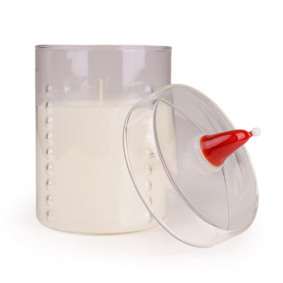 Candlelight Home candle Candle with Christmas Santa Hat Knob – Ho Ho Ho 6pk