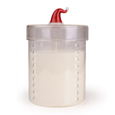 Candlelight Home candle Candle with Christmas Santa Hat Knob – Ho Ho Ho 6pk