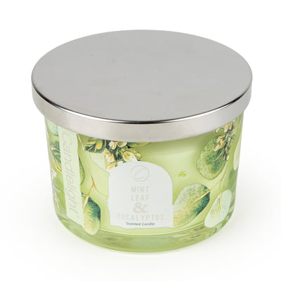 Candlelight Home candle Candle with Metal Lid - Mint Leaf & Eucalyptus 6pk