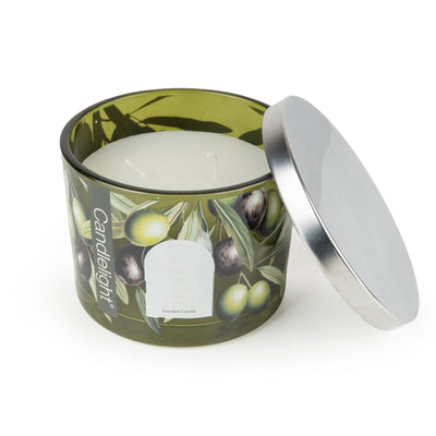 Candlelight Home candle Candle with Metal Lid - Olive Vine & Thyme 6pk