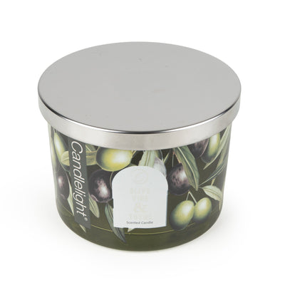 Candlelight Home candle Candle with Metal Lid - Olive Vine & Thyme 6pk