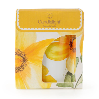 Candlelight Home candle Candle - Yellow Flowers 8pk