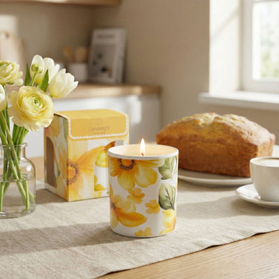 Candlelight Home candle Candle - Yellow Flowers 8pk