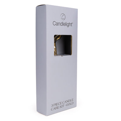 Candlelight Home Candle Care Kit 3-Piece Candle Care Kit – Gold 6pk