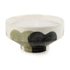 Candlelight Home candle Footed Candle with Handpaint Design - Green 6pk