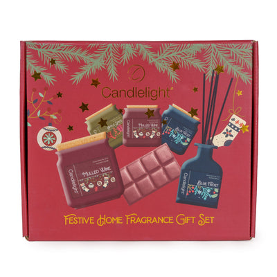 Candlelight Home Candle Gift Sets Candle Gift Set Festive Florals 4pk