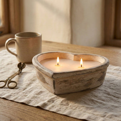 Candlelight Home Candle Gift Sets Cement Candle - Heart 4pk