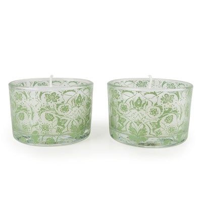 Candlelight Home Candle Gift Sets Jeff Banks Set of 2 Candle - Jacquard Sage Green 6pk