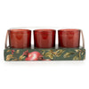 Candlelight Home Candle Gift Sets Set of 3 Votive Candles - Forest Pine & Pomegranate 6pk