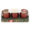 Candlelight Home Candle Gift Sets Set of 3 Votive Candles - Forest Pine & Pomegranate 6pk