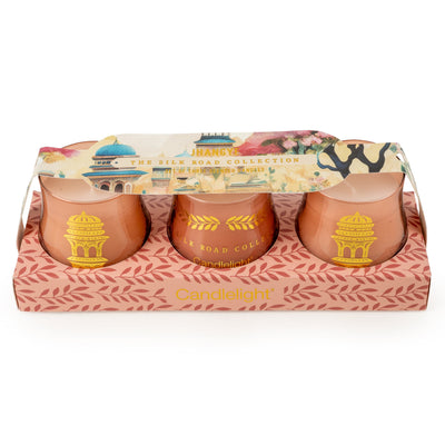 Candlelight Home Candle Gift Sets Set of Three Candles - Jhangye 6pk
