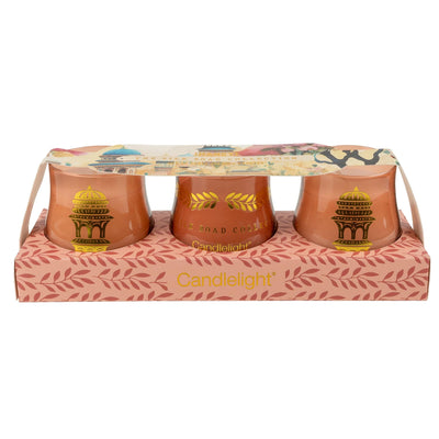 Candlelight Home Candle Gift Sets Set of Three Candles - Jhangye 6pk