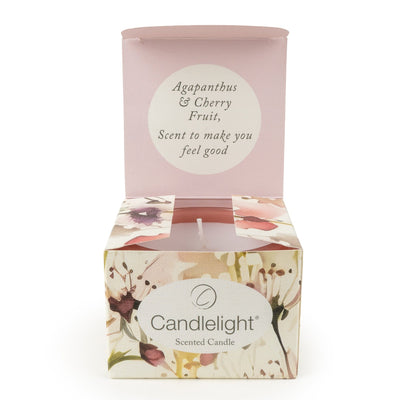 Candlelight Home Candle Gift Sets Single Candle Gift Set Birthday Wishes - Agapanthus & Cherry Fruit 6pk