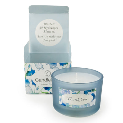 Candlelight Home Candle Gift Sets Single Candle Gift Set Congratulations - Bluebell & Hydrangea Blossom 6pk