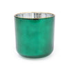 Candlelight Home Candle Green Wax Filled Pot Electroplate in Moroccan Red Cinnamon Scent 10cm 6PK