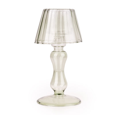 Candlelight Home Candle Holders Glass Lamp Candle Holder - Green 6pk