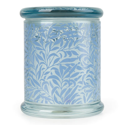 Candlelight Home candle Jeff Banks Large Lidded Candle Jar - Leafy Trellis Blue 6pk
