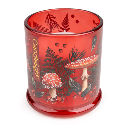 Candlelight Home candle Large Glass Candle Jar - Toadstools Flora & Fauna 6pk