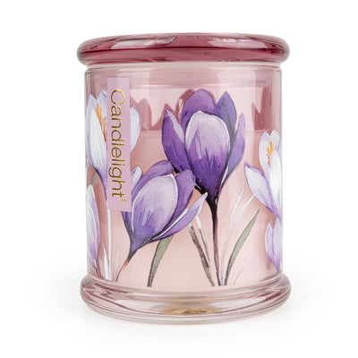 Candlelight Home candle Large Glass Jar - Crocus & Sweet Orange 6pk