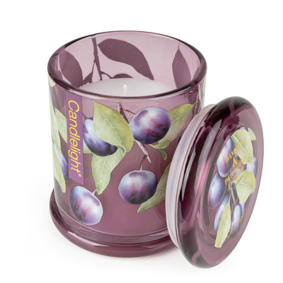 Candlelight Home candle Large Glass Jar - Damson & Patchouli Flower 6pk