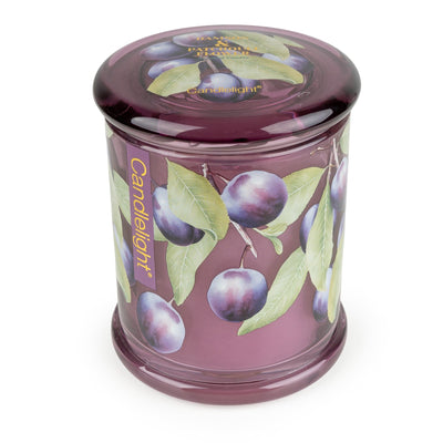 Candlelight Home candle Large Glass Jar - Damson & Patchouli Flower 6pk