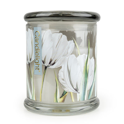 Candlelight Home candle Large Glass Jar - White Tulip & Bergamot 6pk