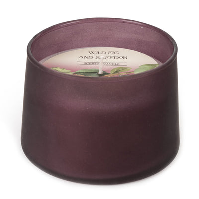 Candlelight Home candle Large Glass Tapered Candle - Frosted Plum 6PK