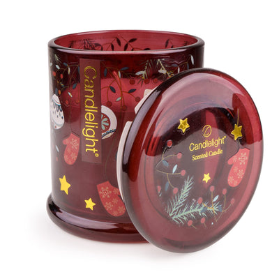 Candlelight Home candle Large Jar Candle – Red Stockings & Baubles 6pk