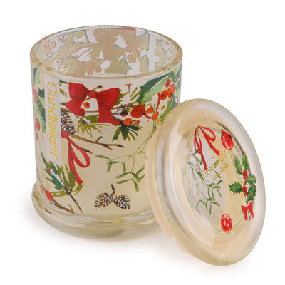 Candlelight Home candle Large Jar Candle - Ribbon & Bows in Cream 6pk