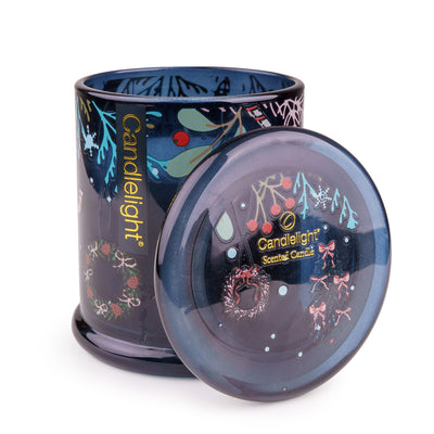 Candlelight Home candle Large Jar Candle - Trees in Blue 6pk