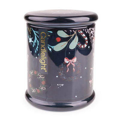 Candlelight Home candle Large Jar Candle - Trees in Blue 6pk