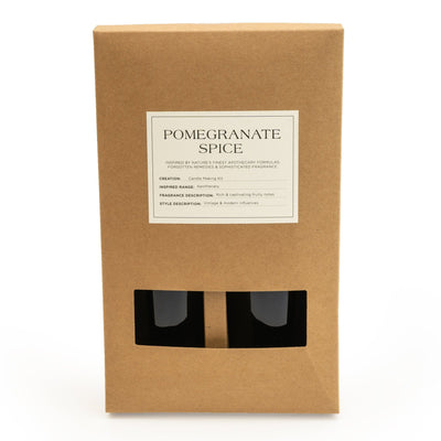 Candlelight Home CANDLE MAKING GIFT SET POMEGRANATE SPICE - 5% MIDNIGHT POMEGRANATE SCENT (3016-6631)
