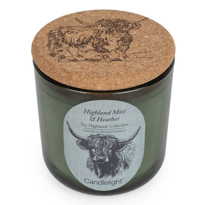 Candlelight Home candle Medium Glass Jar Candle - Highland Mist 6pk