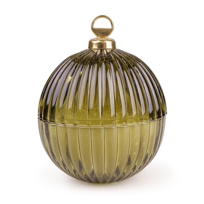 Candlelight Home candle Small Bauble Glass Candle - Green  6pk