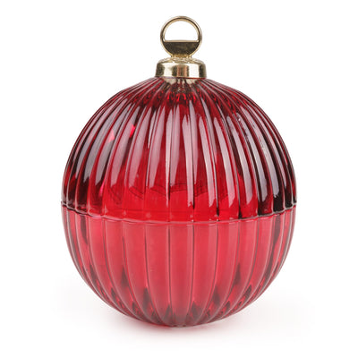 Candlelight Home candle Small Bauble Glass Candle - Red 6pk