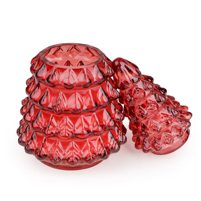 Candlelight Home candle Small Glass Christmas Tree Candle – Red Ho Ho Ho 6pk